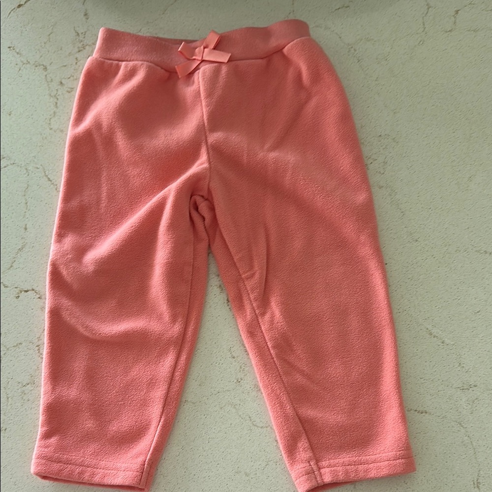 Pink Leggings Soft Fleece Blend 12 months